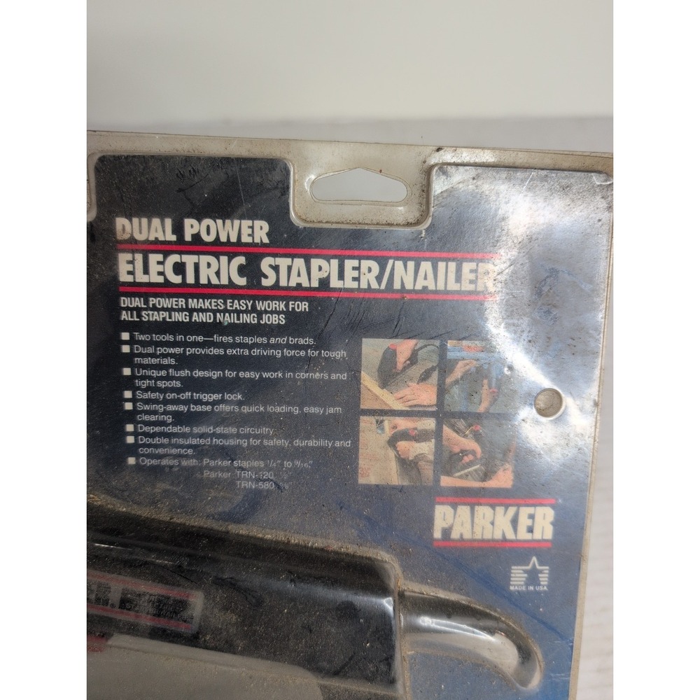 Parker Dual Power Electric Corded Stapler/Nailer.  New In Box - Picture 2 of 7